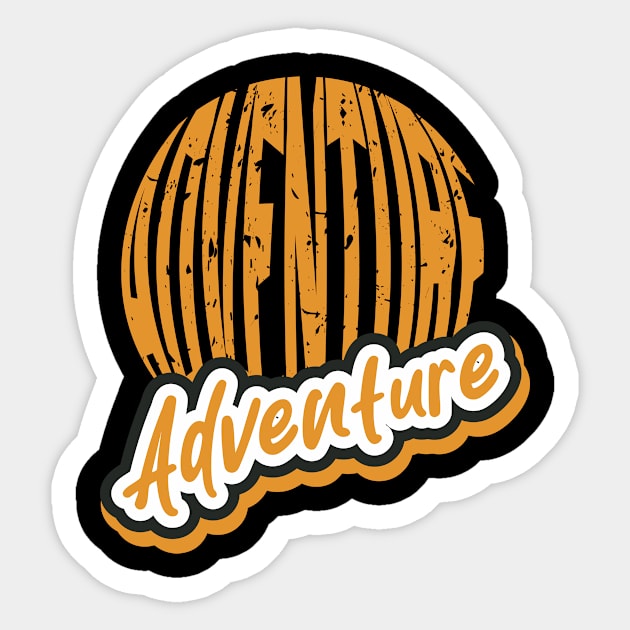 Adventure Sticker by T-Shirt Attires